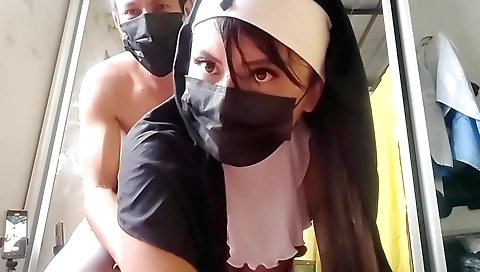 Indian busty and ass-tight hottie is fucked by the religious man