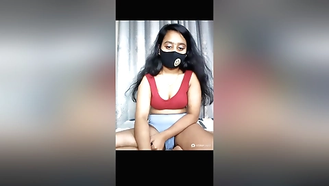 Indian chick is getting fingered in her bedroom in her hotel room