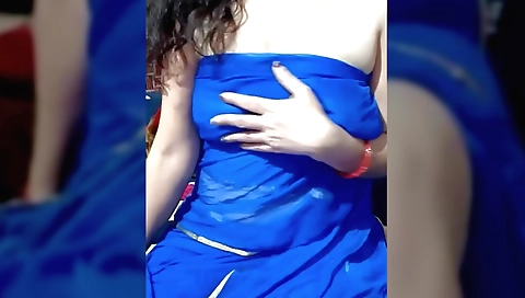 Indian brunette steps mom enjoys a sensual blowjob