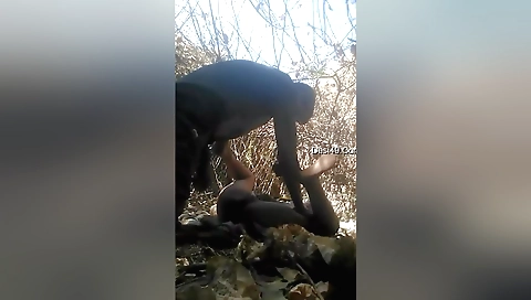 Indian cpl plays with her pussy and fucks in the backyard