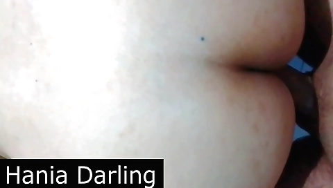 Indian hottie sucking a fat cock in doggy style position