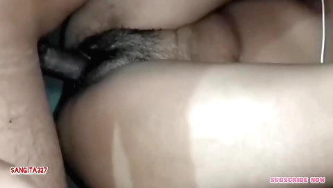 Indian hairy girl with small tits and a hairy pussy 1