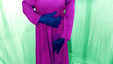 Indian wife and husband making love and making a film