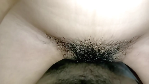 Indian chick has a hairy pussy that screams for a fuck