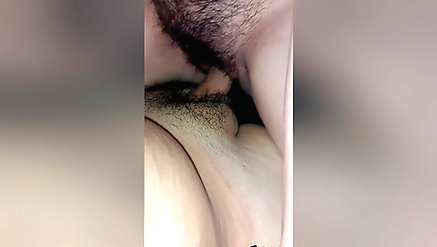 Indian hottie rides and enjoys every cum spot on her hairy pussy