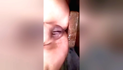 Indian solo female with big ass fingering in the bath