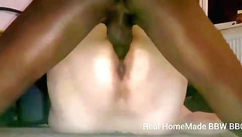 A big dick is drilled inside a slut with a pink pussy