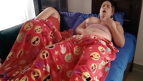 Brunette gets a proposal from a stud and she accepts