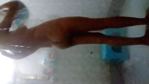 Stepsister is showing a masturbation while showering