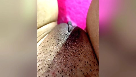 Amateur solo female in a black dress and black stockings