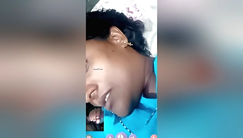 Indian chick with natural boobs is showing off on webcams