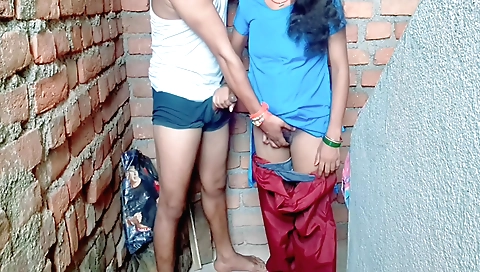 School uniform brunette girl gets fucked in the bathroom