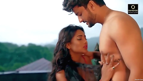 Big boobs brunette babe with a nice ass getting fucked outdoors