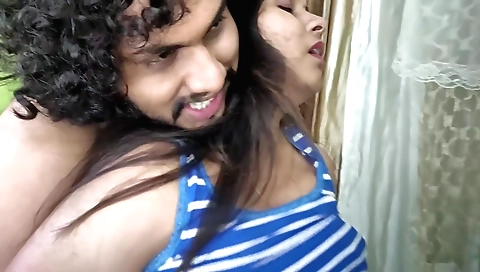 Sexy brunette 18+ indian girl gets a ride on a huge dick