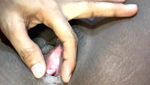 Indian girl is playing with her camera in a pov video