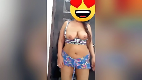 Indian stepsister masturbating in hot solo sex scene