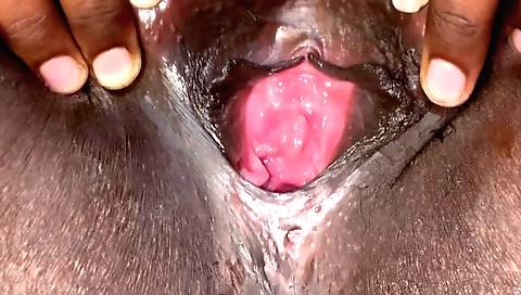 Indian wife with a big fat ass is cumming on a couch