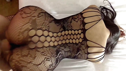 Busty brunette 18+ hairy teen gets fucked hard in the cam