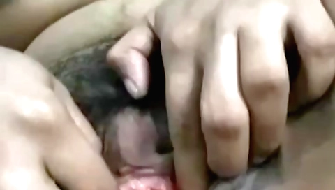 Horny Indian brunette gets fingered and fingered in homemade vid