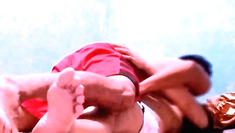 Sexy Indian brunette wearing a nice dress and lingerie