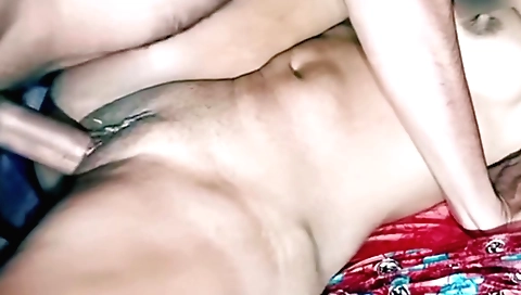 Indian girl with a nice ass in sexy lingerie is nailed