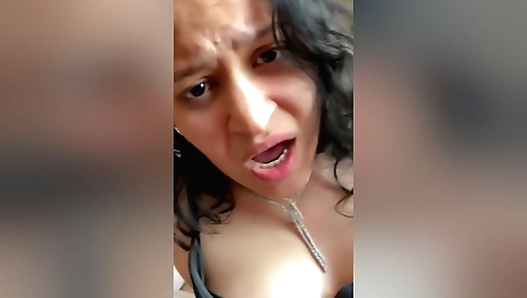 Brunette hottie gets her pussy fucked by her lover