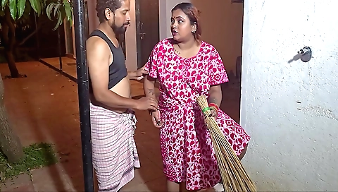 Indian milf with big ass and red hair fucks with her husband