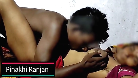 Indian hairy brunette sucks and gets her pussy hard