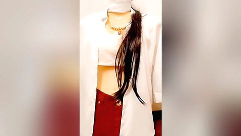 Hot brunette secretary gets pounded by a huge dick