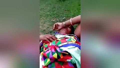 Indian bhabhi fucked in open air with no clothes on