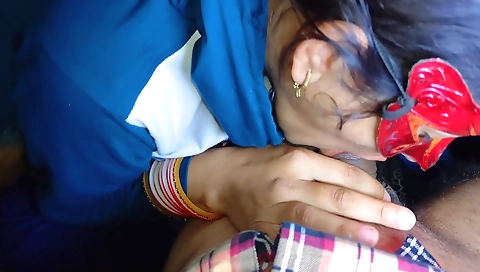 Indian girl with a hairy pussy making love to a guy