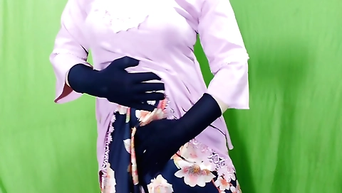 Indian solo female video with a beautiful housewife