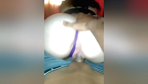 Indian big ass brunette riding ass in all the best way