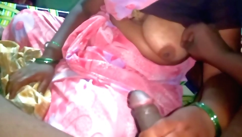 Indian babe gets fucked in the mouth by the girl's aunt