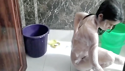 Sexy hot brunette naked and got fucked by her hubby