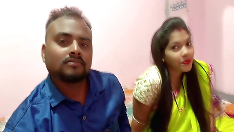 Indian brunette fucks with her hubby in the bedroom