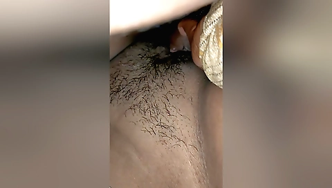 Indian babe with hairy pussy gets her ass fucked hard