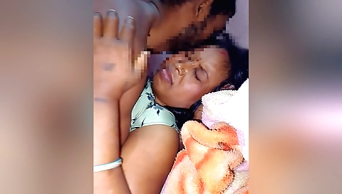 Indian brunette is showing off her body to her lover