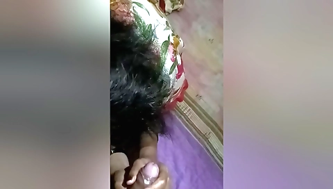 Indian girl with a lovely face and nice tits has sex