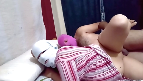 Indian girl sucks her boyfriend's dick and makes him cry