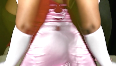 Indian girl solo with her body spread out and her feet up