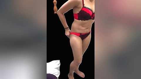 Webcam girl showing her perfect body in black jeans