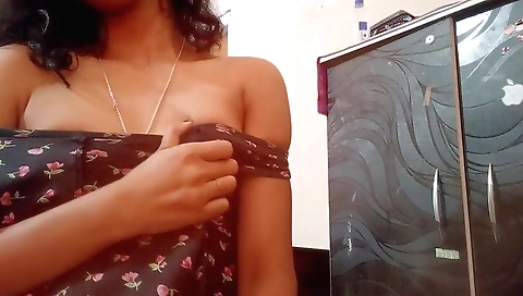 Amazing amateur solo female masturbating in bedroom