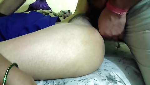 hairy stepsisters in the bed with stepdad and his wife