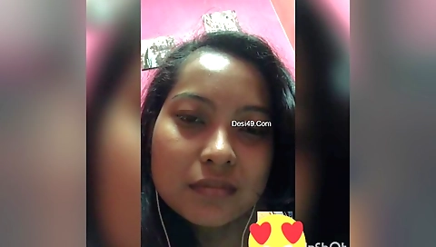 Indian brunette amateur solo session showing her ass