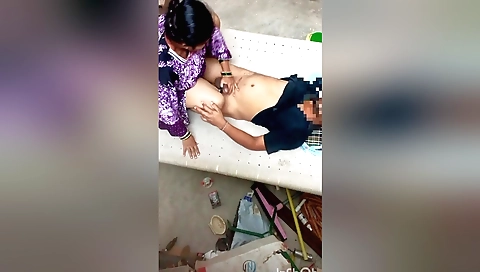 Chatty chick with big tits gets fucked with her tits