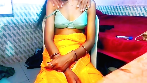 Indian teen in big boobies getting her pussy rammed