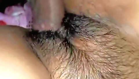 Busty indian woman gets her hairy pussy and ass fucked by the camera