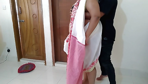 Indian stepmom has huge boobs fucked in hotel room