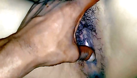 Indian girl loves to strip and show her hairy pussy